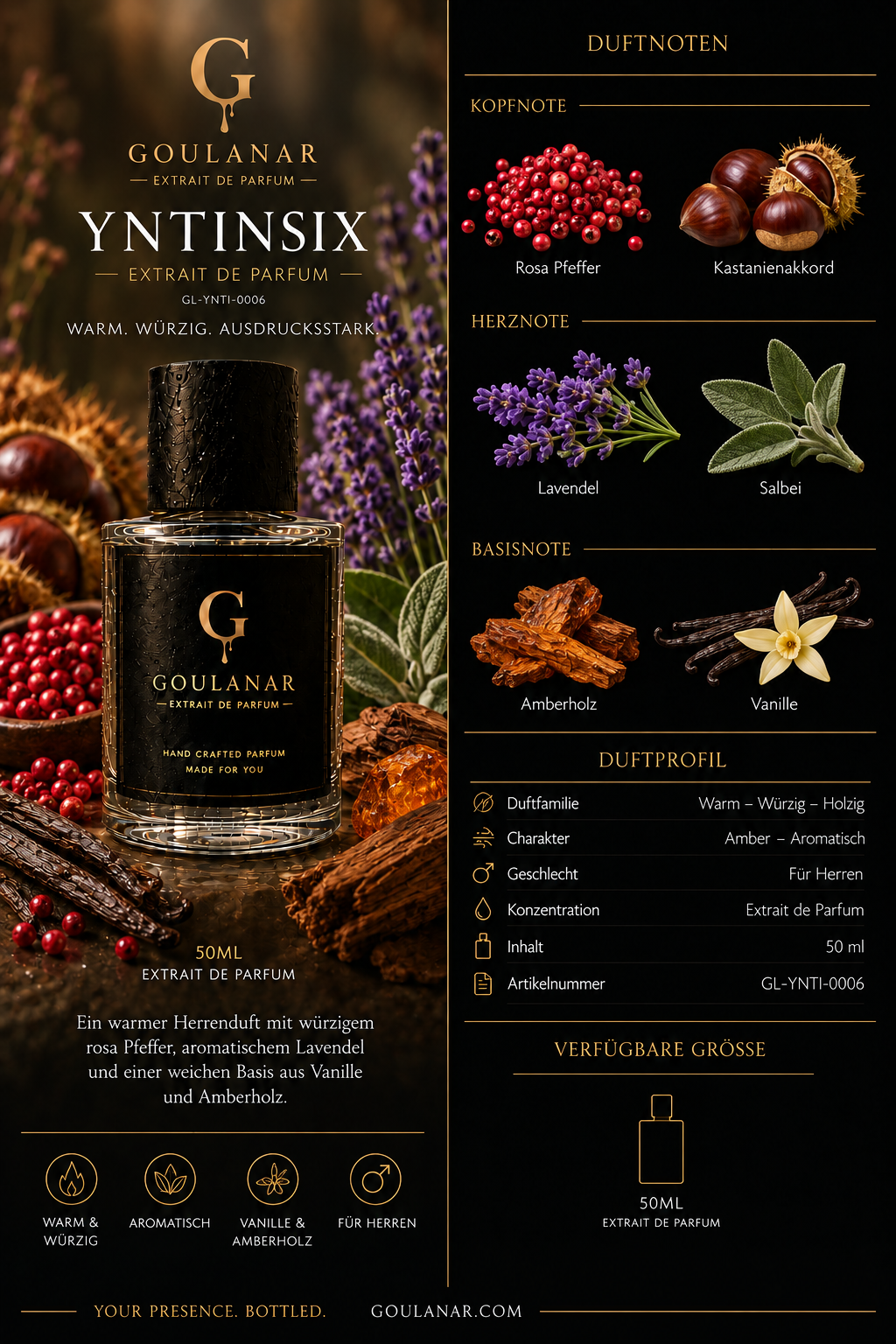 YNTINSIX - Extrait de Parfum 50 ml